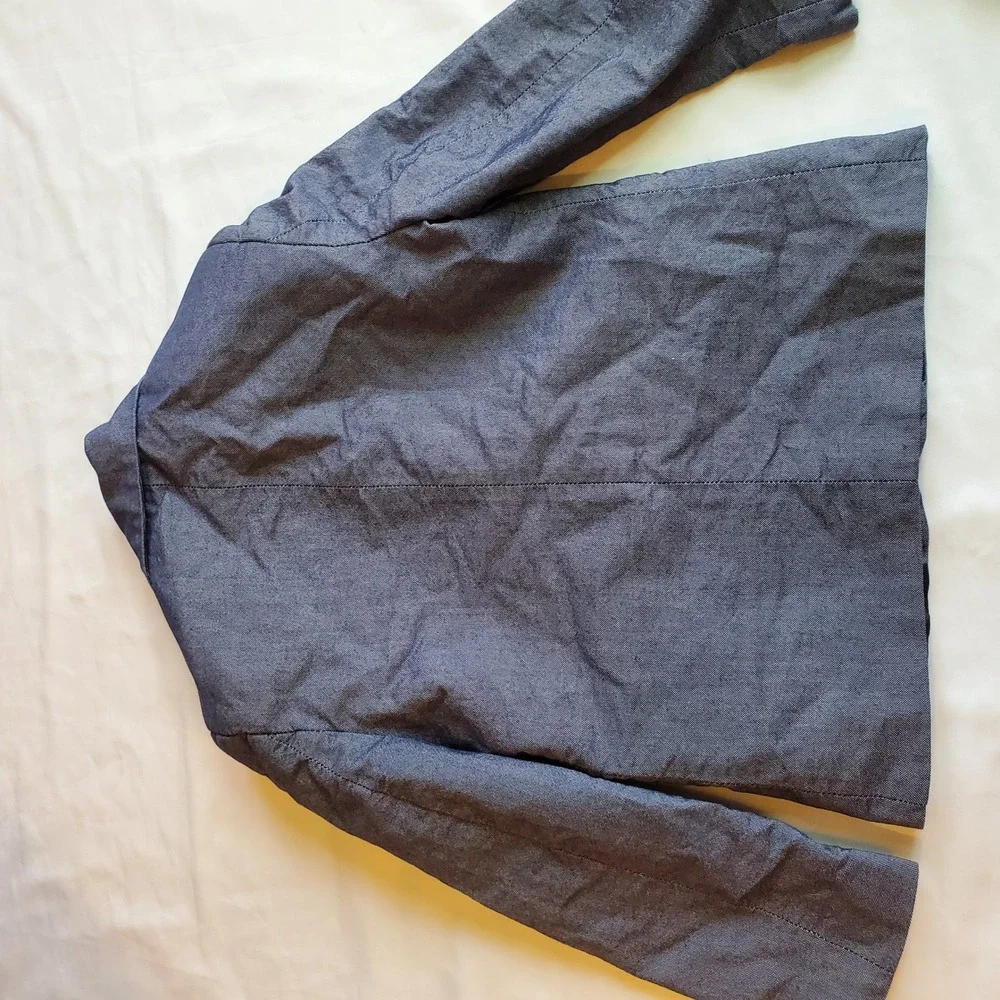 Nautica Kids‎ Boys Blue Chambray Blazer Jacket Size 4